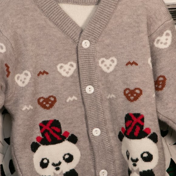 Panda Grey Sweater - Picture 2 of 6